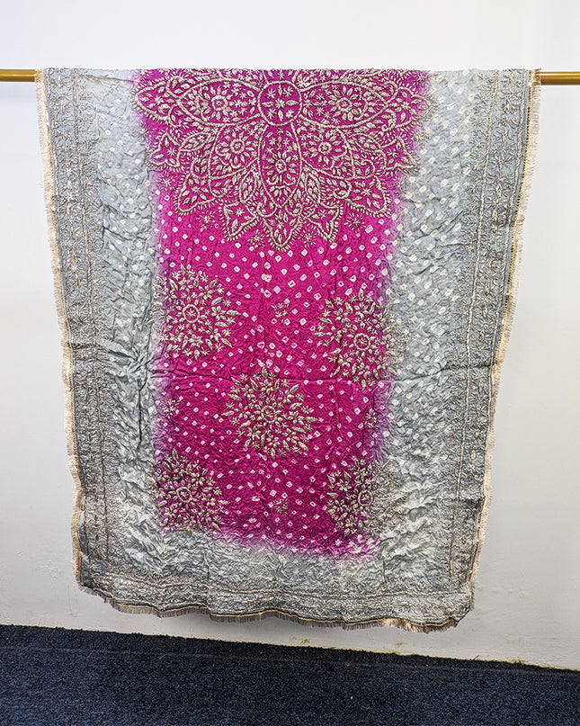 Premium Silk with Handmade Chunnri & Gotta Work Dupatta