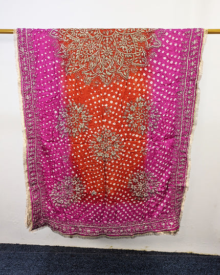 Premium Silk with Handmade Chunnri & Gotta Work Dupatta