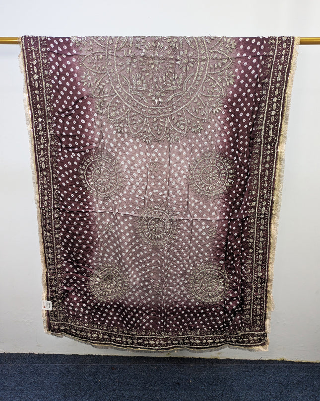 Premium Silk with Handmade Chunnri & Gotta Work Dupatta