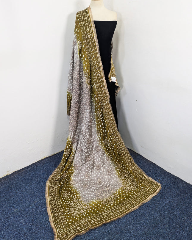 Premium Silk with Handmade Chunnri & Gotta Work Dupatta
