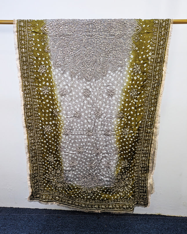 Premium Silk with Handmade Chunnri & Gotta Work Dupatta