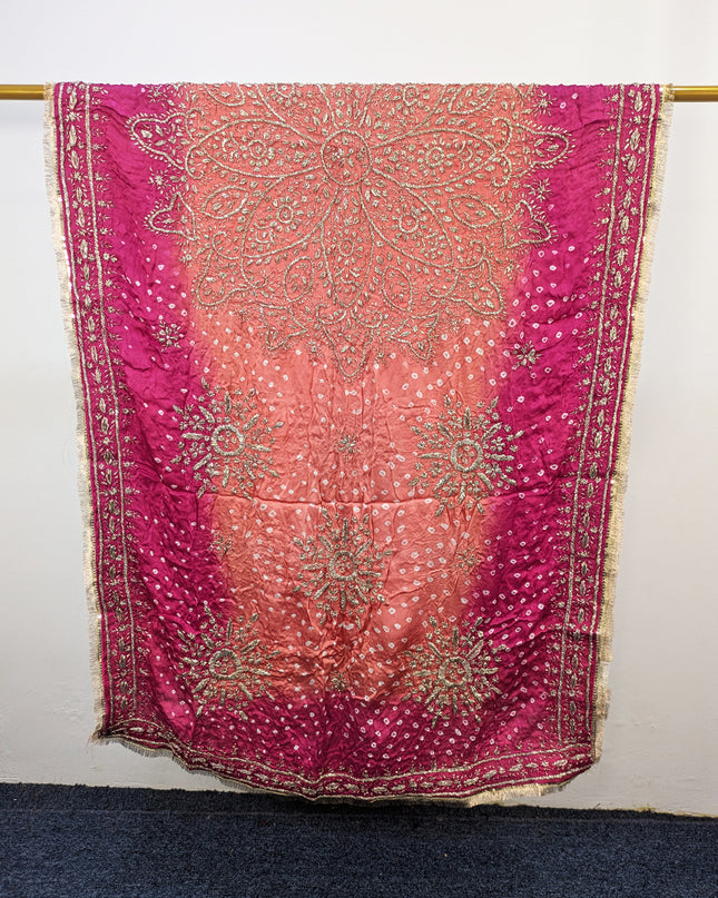 Premium Silk with Handmade Chunnri & Gotta Work Dupatta