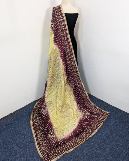 Premium Silk with Handmade Chunnri & Gotta Work Dupatta