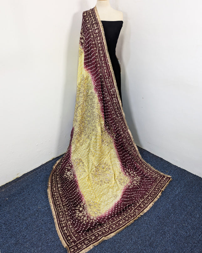 Premium Silk with Handmade Chunnri & Gotta Work Dupatta
