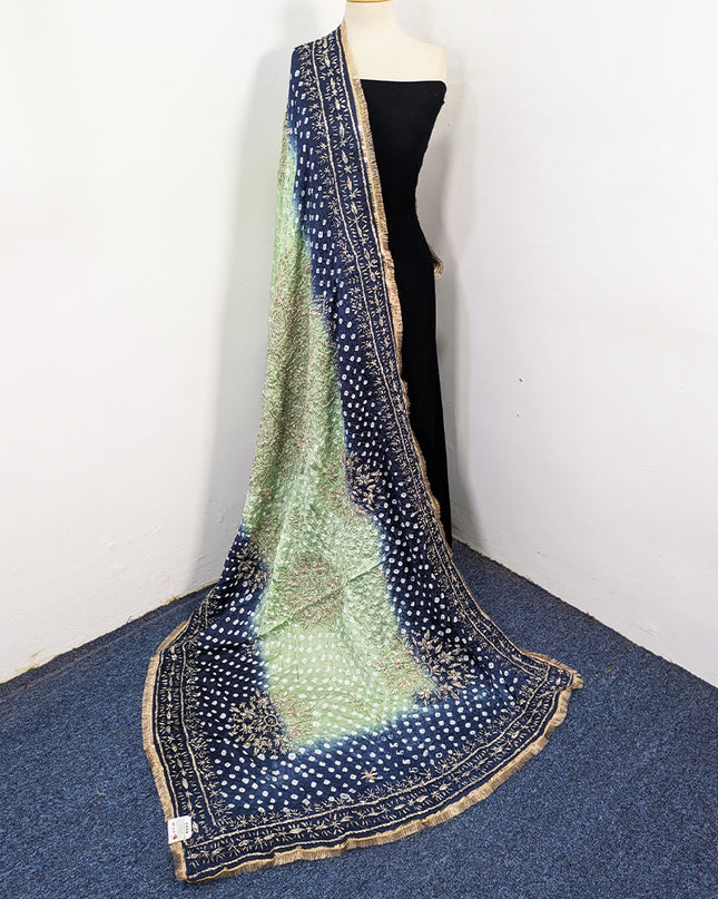 Premium Silk with Handmade Chunnri & Gotta Work Dupatta