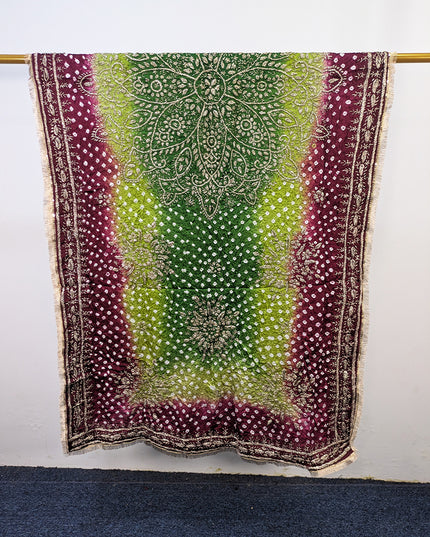 Premium Silk with Handmade Chunnri & Gotta Work Dupatta