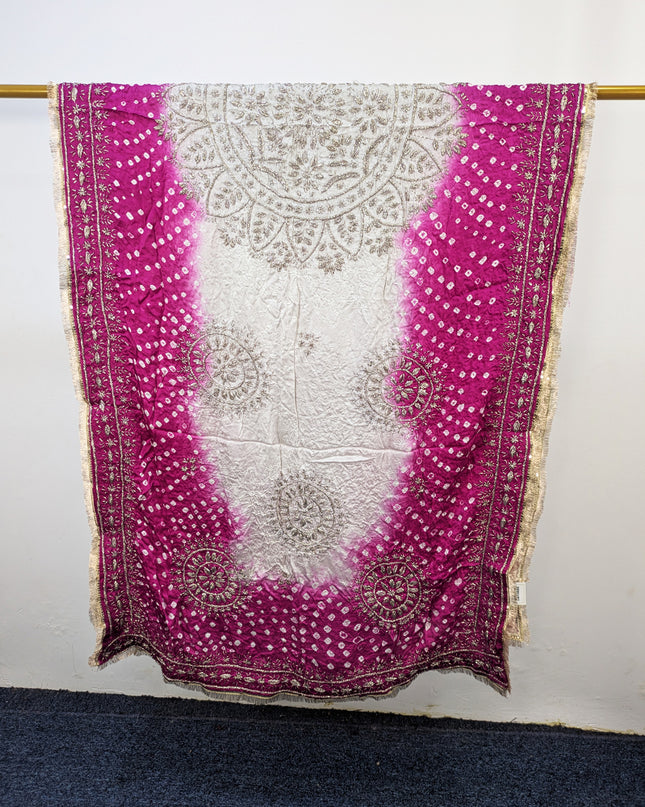Premium Silk with Handmade Chunnri & Gotta Work Dupatta