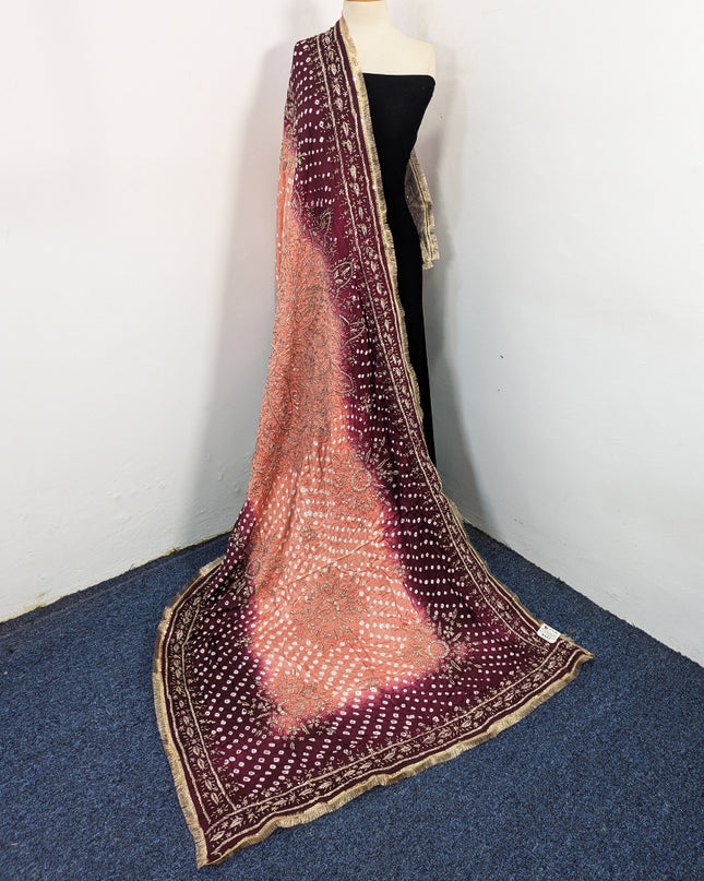 Premium Silk with Handmade Chunnri & Gotta Work Dupatta