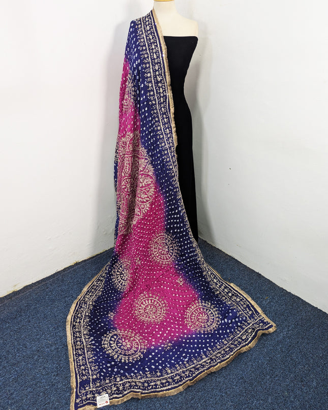Premium Silk with Handmade Chunnri & Gotta Work Dupatta