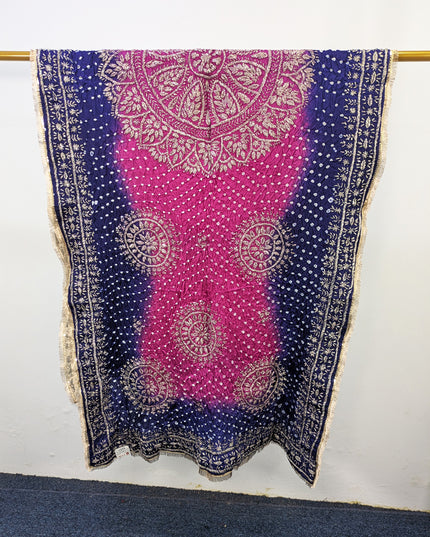 Premium Silk with Handmade Chunnri & Gotta Work Dupatta