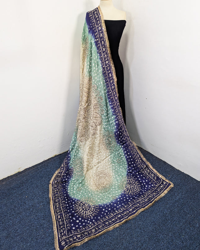 Premium Silk with Handmade Chunnri & Gotta Work Dupatta