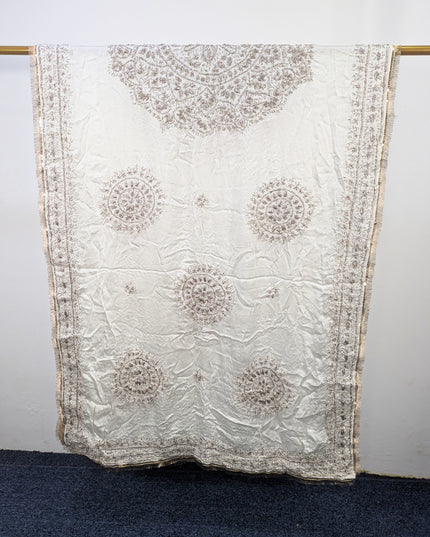 Fancy Silk with Handmade Gotta Work Dupatta (Ready to Dye)