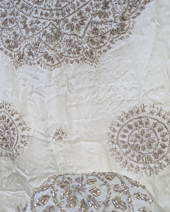 Fancy Silk with Handmade Gotta Work Dupatta (Ready to Dye)