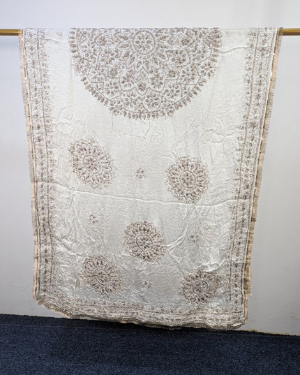 Premium Silk with Handmade Gotta Work Dupatta (Ready to Dye)