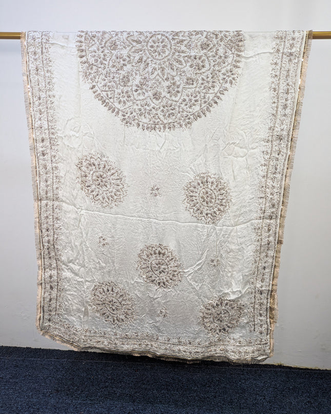 Premium Silk with Handmade Gotta Work Dupatta (Ready to Dye)