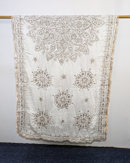 Fancy Silk with Handmade Gotta Work Dupatta (Ready to Dye)