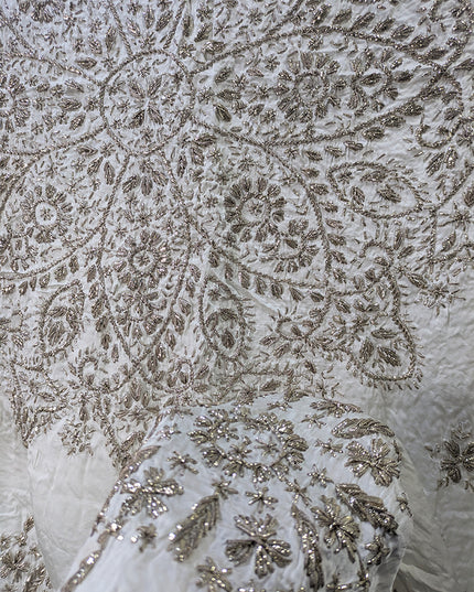 Fancy Silk with Handmade Gotta Work Dupatta (Ready to Dye)