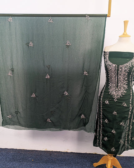 Crinkle Chiffon with Handmade Gala Style Gotta Work 2Pc Unstitched