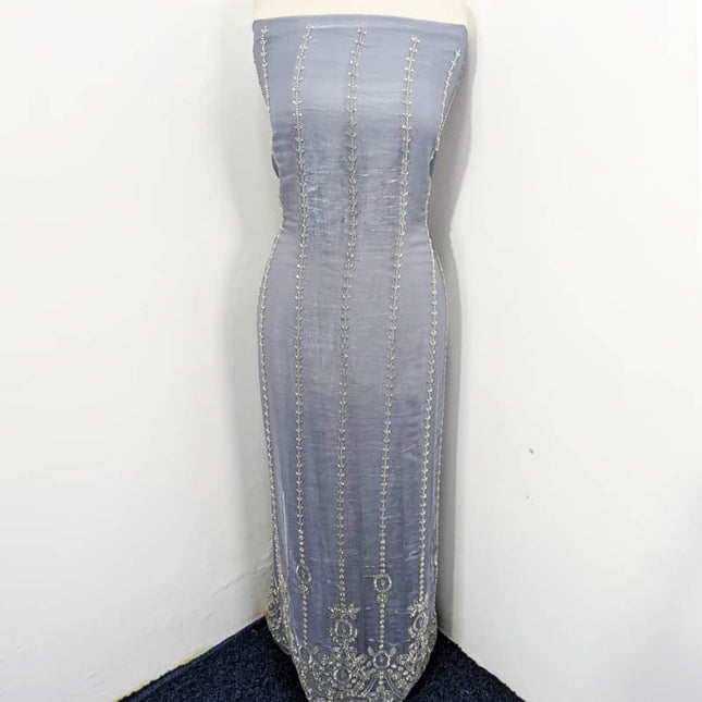 Fancy Silk with Cut Dana Work 2PC Unstitched