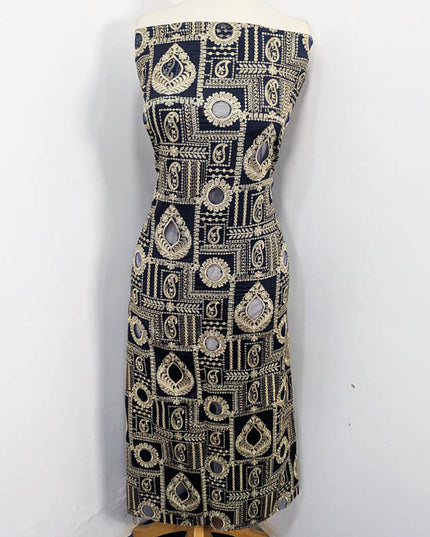 Embroidered Raw Silk Shirt with Chiffon Dupatta 3PC Unstitched