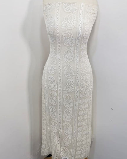 Luxury Pure China Crinkle with Tarkashi & Shadow Work 2pc (Dyeable)