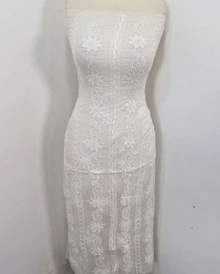 Handmade Pure China Crinkle with Tarkashi + Shadow Work (Dyeable in All Colors)