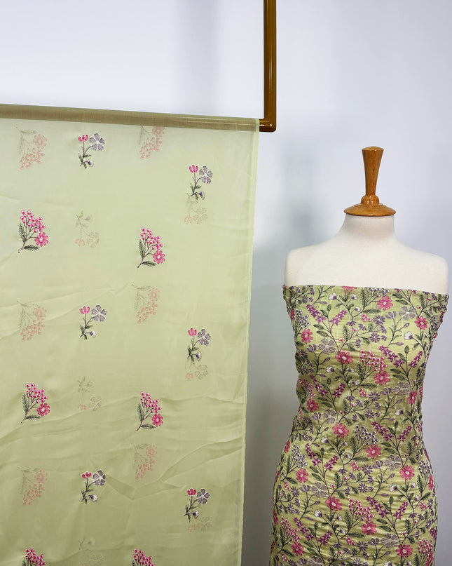 Fancy Embroidered Lawn Full Jaal Embroidered Work With Chiffon Dupatta