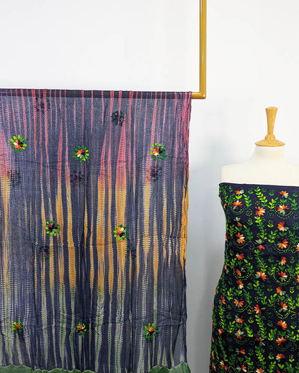 Handmade Embroidered Lawn 3pc Unstitched