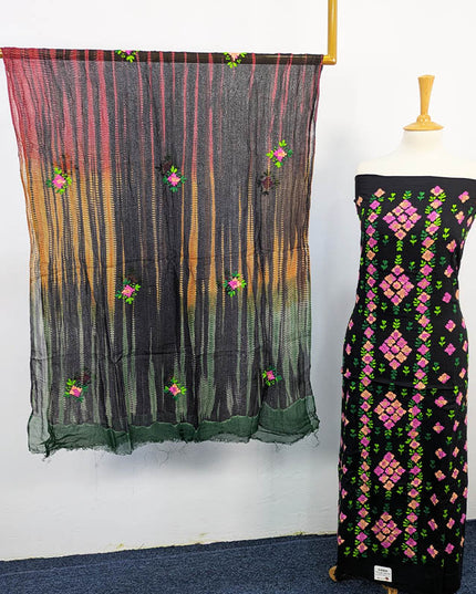 Handmade Embroidered Lawn 3PC Suit – Apka Libas