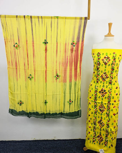 Handmade Embroidered Lawn 3pc Unstitched