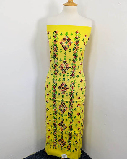Handmade Embroidered Lawn 3pc Unstitched
