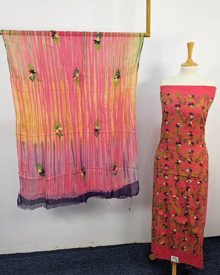 Handmade Embroidered Lawn 3pc Unstitched
