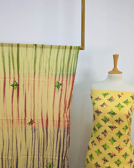 Handmade Embroidered Lawn 3pc Unstitched