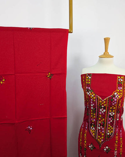 Handmade Embroidered Lawn 3pc Unstitched