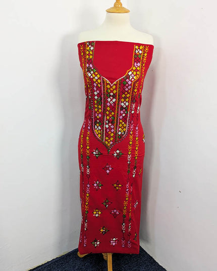 Handmade Embroidered Lawn 3pc Unstitched