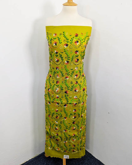 Handmade Embroidered Lawn 3pc Unstitched