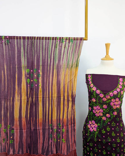 Handmade Embroidered Lawn 3pc Unstitched
