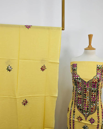 Handmade Embroidered Lawn 3pc Unstitched