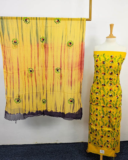 Handmade Embroidered Lawn 3pc Unstitched