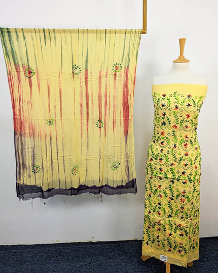 Handmade Embroidered Lawn 3pc Unstitched