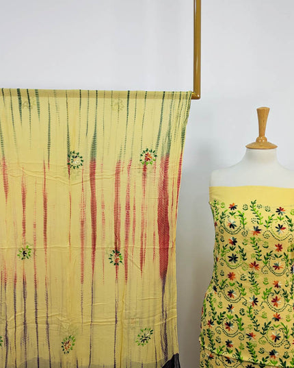 Handmade Embroidered Lawn 3pc Unstitched