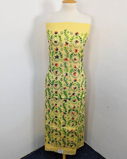 Handmade Embroidered Lawn 3pc Unstitched