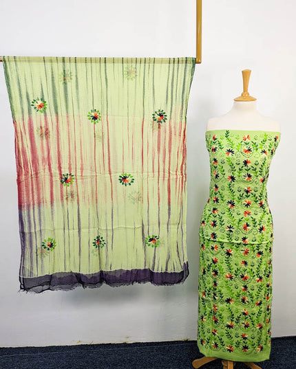 Handmade Embroidered Lawn 3pc Unstitched