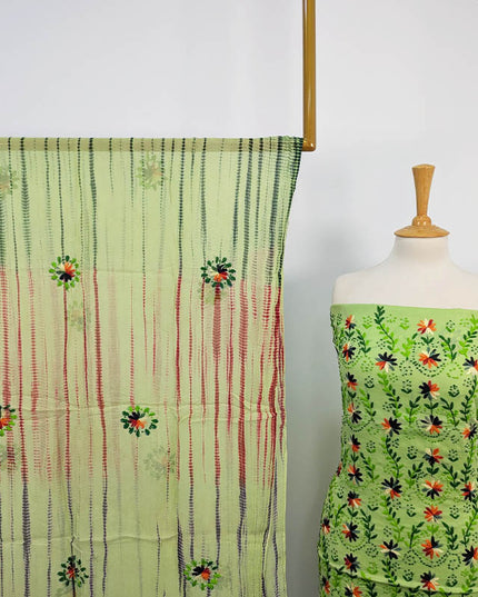 Handmade Embroidered Lawn 3pc Unstitched
