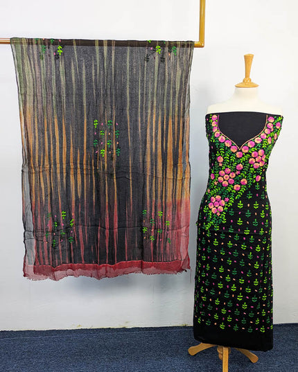 Handmade Embroidered Lawn 3pc Unstitched