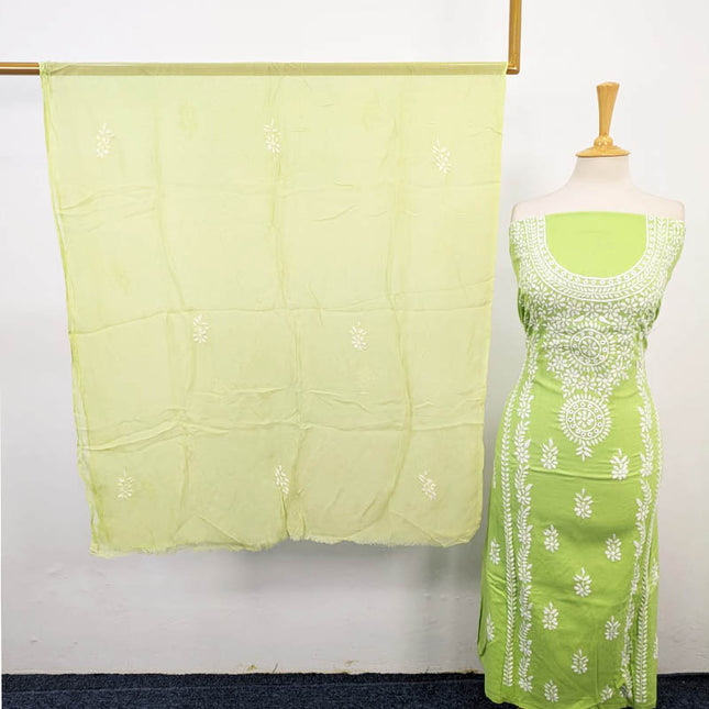 Lawn with Paka Sheesha Full Jaal Work 3Pc Unstitched