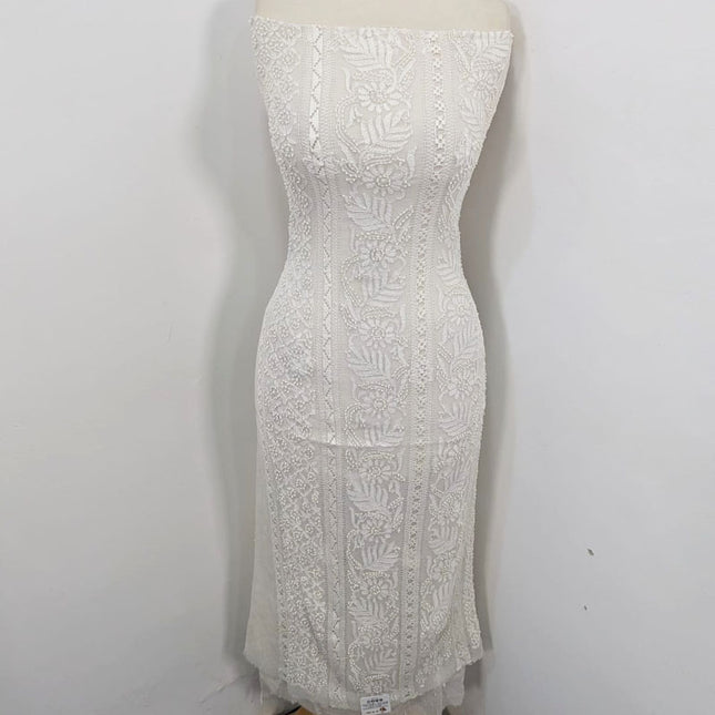 Premium Pure China Crinkle with Tarkashi + Shadow Work (Dyeable in All Colors)