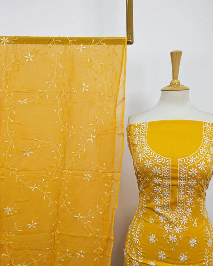 Fancy Lawn with Full Jaal Chikankari Work 3Pc Unstitched