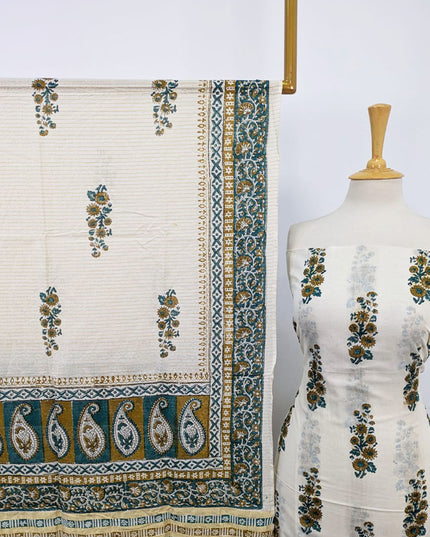 Jamawar Style Lawn with Paka Sitara Work 2PC Unstitched