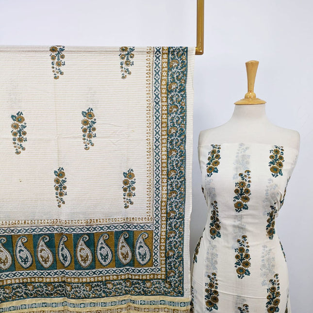 Jamawar Style Lawn with Paka Sitara Work 2PC Unstitched